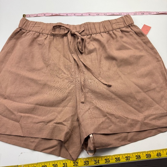 State of Day Linen Blend Sleeveless Pajamas Set Natural Umber Brown S - Picture 10 of 11